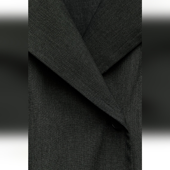 ZARA ZW COLLECTION WOOL BLEND WRAP DRESS - Picture 5 of 5